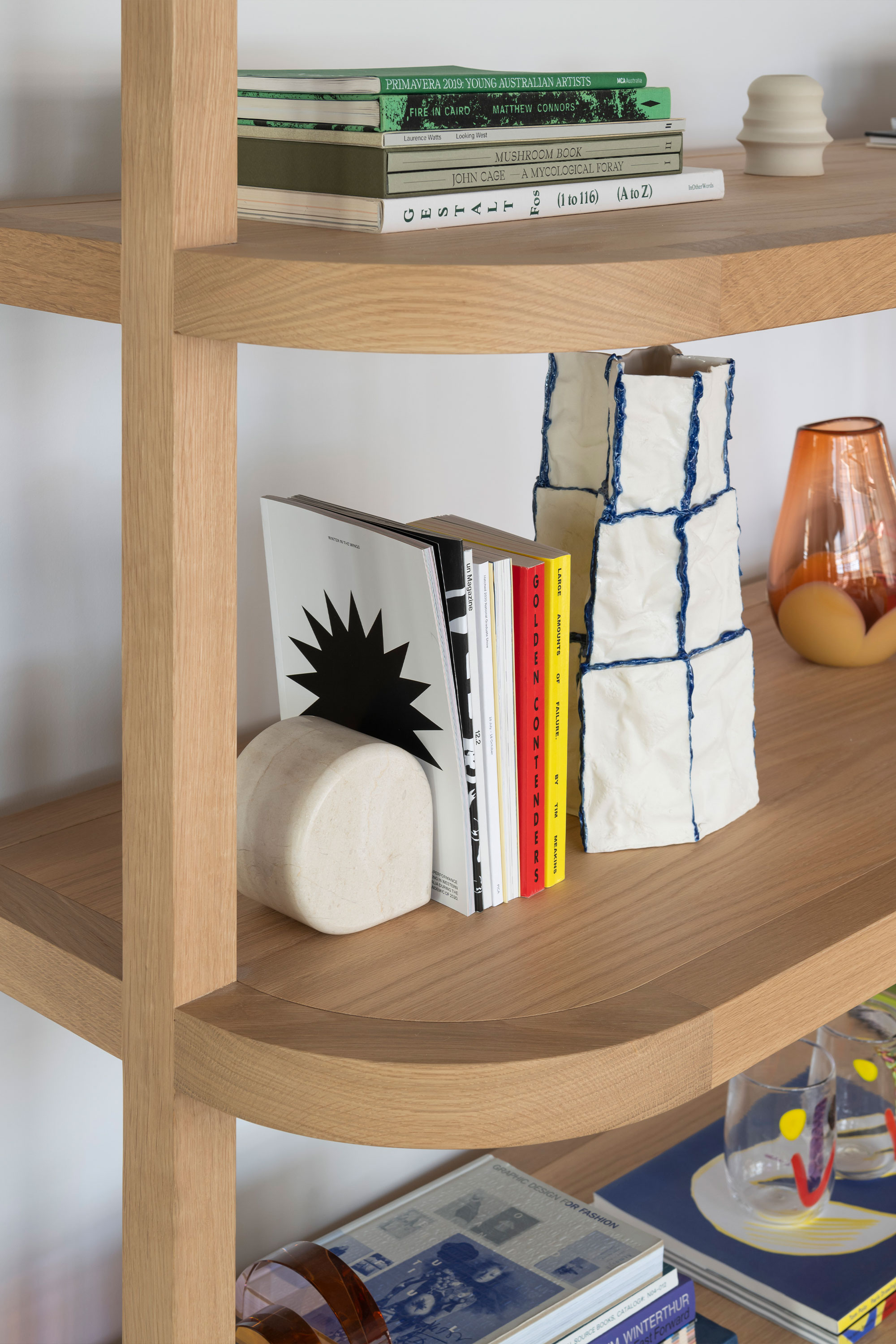 Preston Bookshelf in Oak Raw