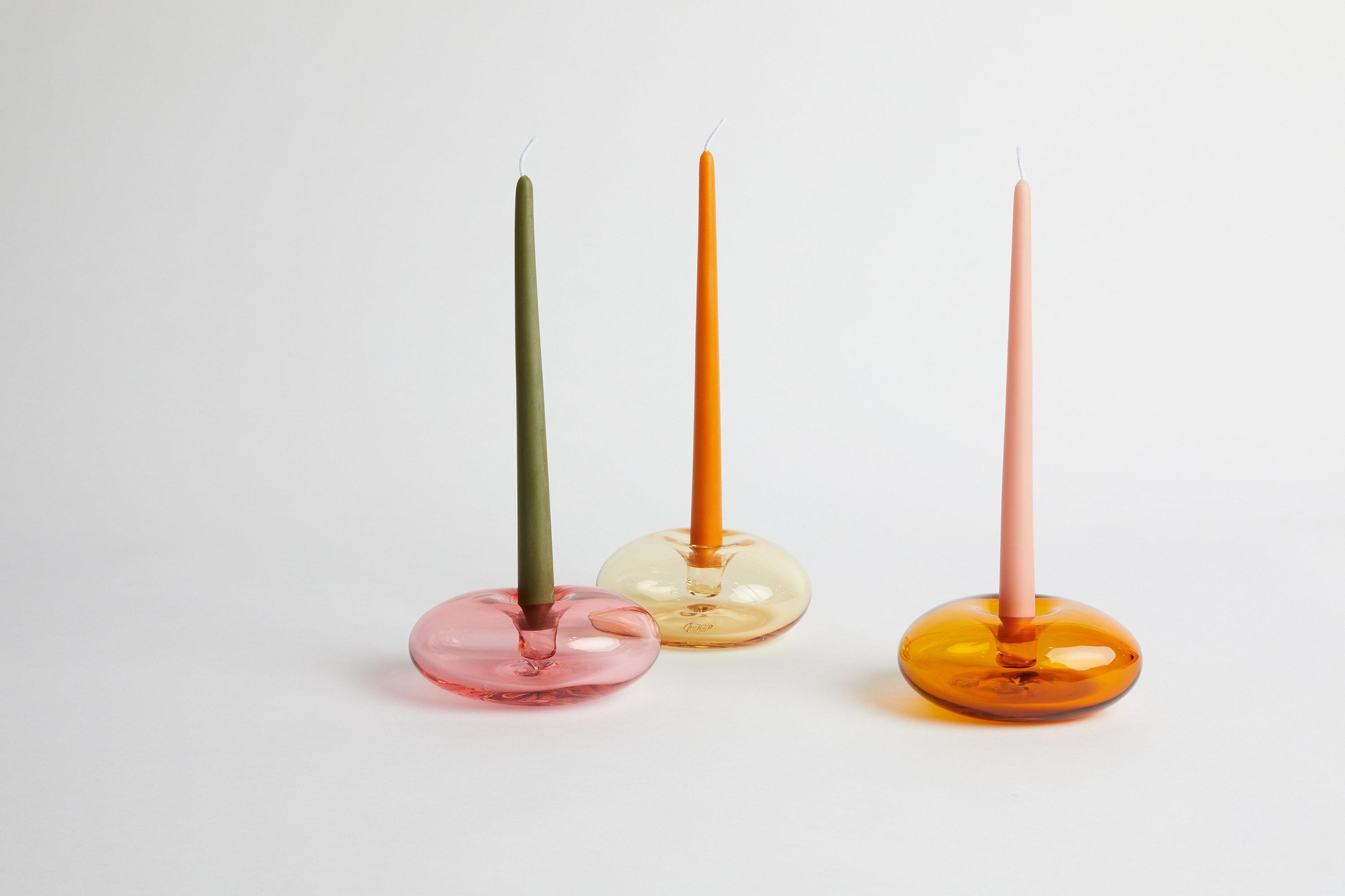 Skim Candle Holder and Taper Candles