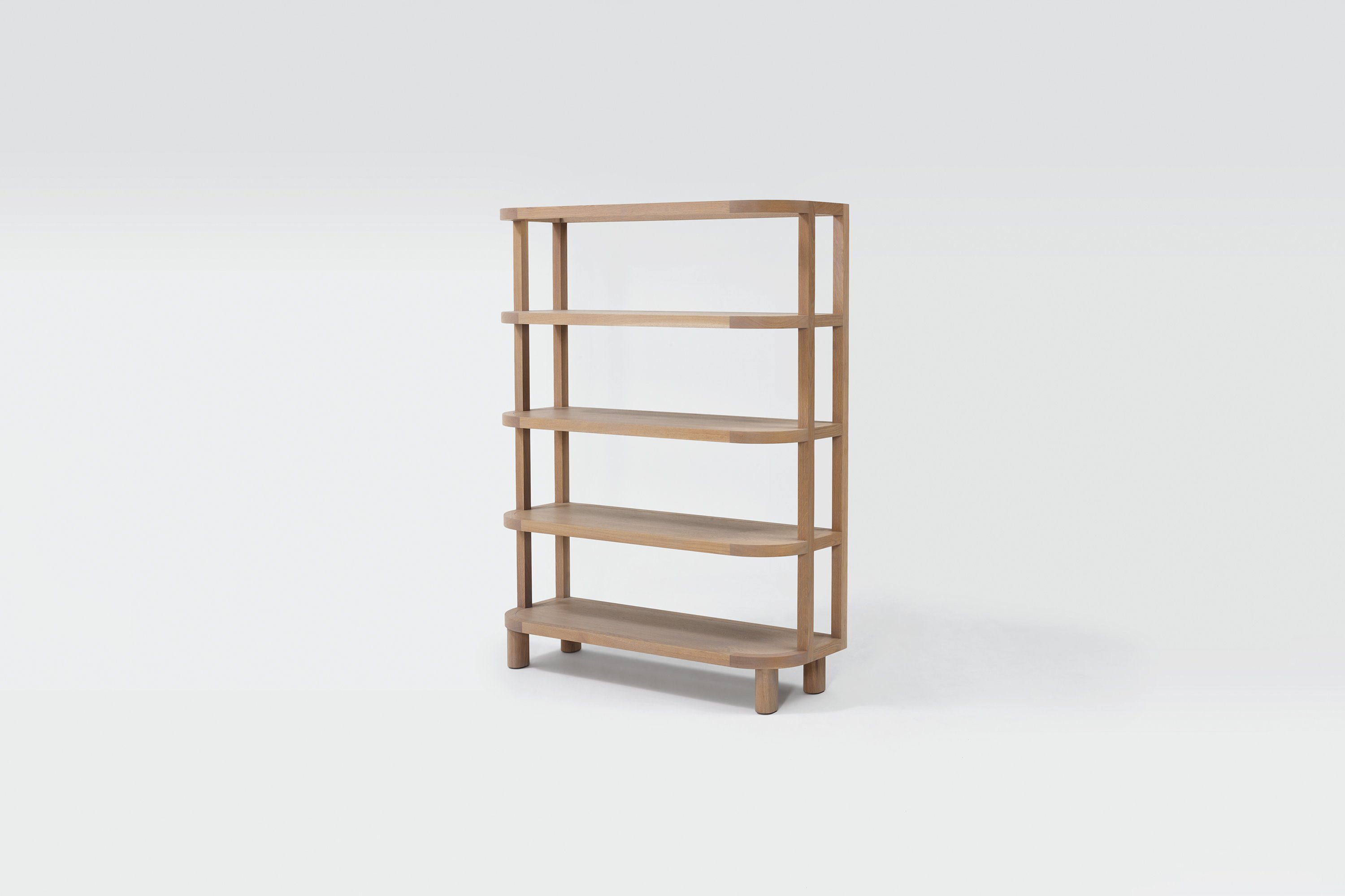 Preston Bookshelf in Oak Raw