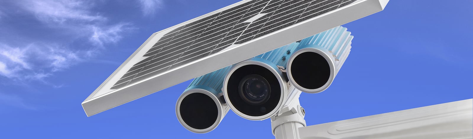 Solar-powered surveillance camera