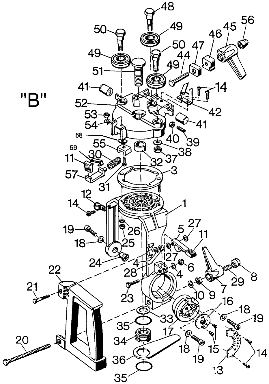 Black And Decker 1712_Type_1 Radial Arm Saw | Model Schematic Parts ...