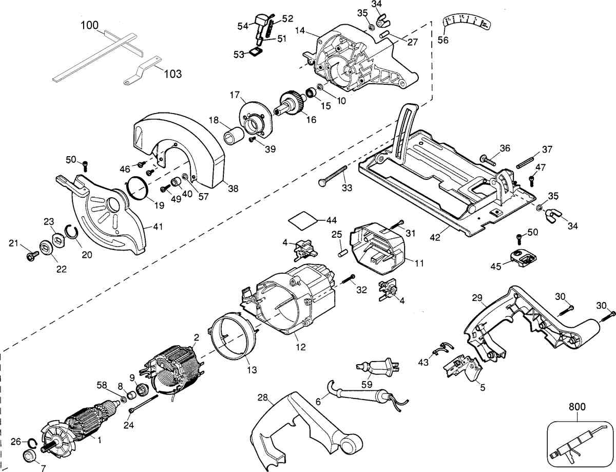 Black and Decker 7391 Parts List and Diagram - Type 4