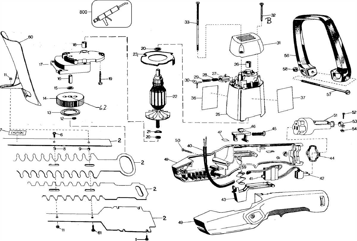 Official Black decker hedge trimmer parts