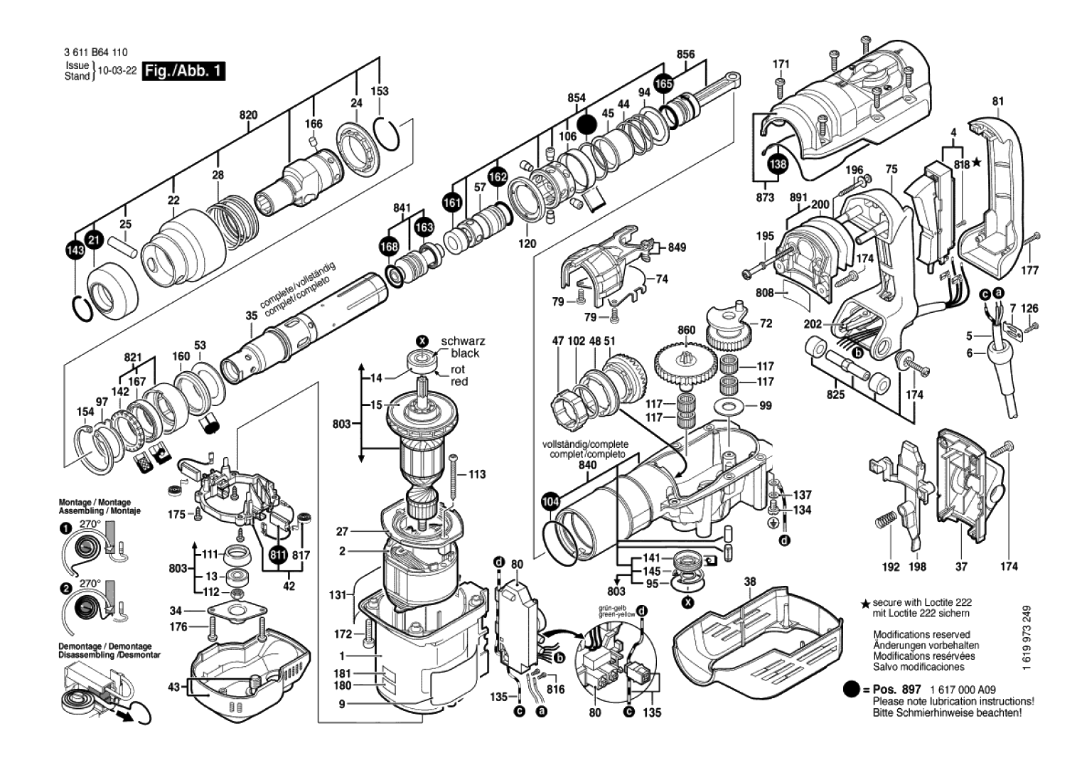 Bosch 11265Evs 3611B64110 1 5 8