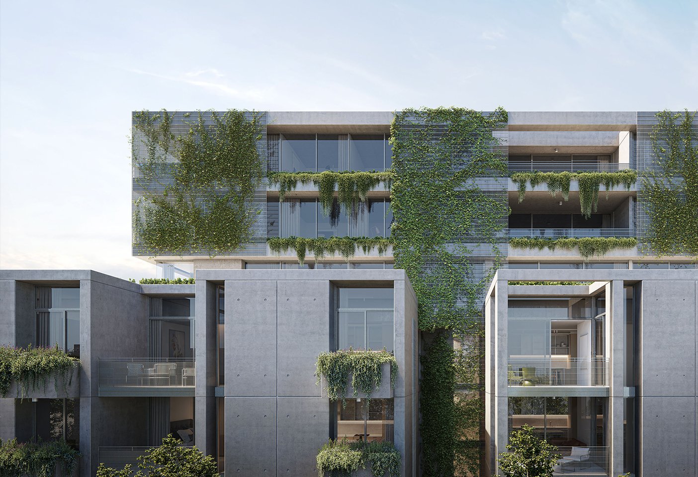 Brunswick Yard multi-residential development, here and following. 3D Visualisations by Stab Studio c/o Carr. 