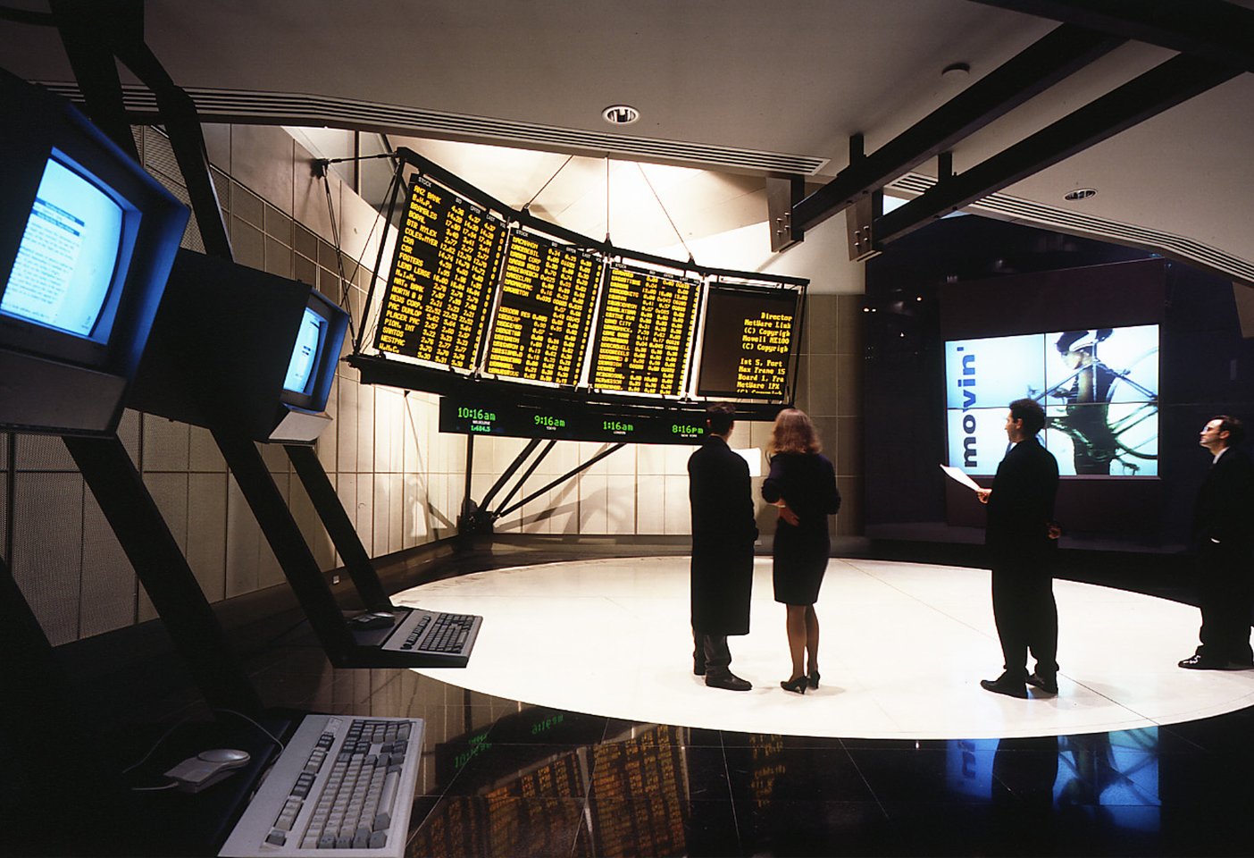 The Australian Stock Exchange in Melbourne designed by Sue Carr in 1991 as head of DCMI. Photo c/o Carr. 