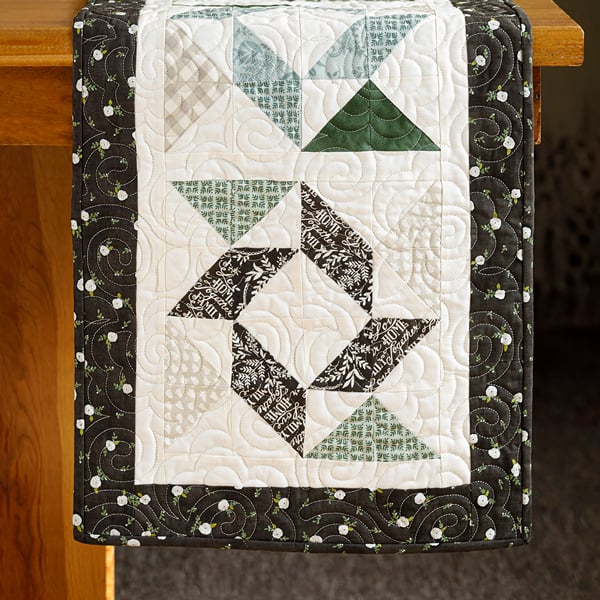 Triangle Table Runner Design Triple Play: Half Square Triangle Table Runners