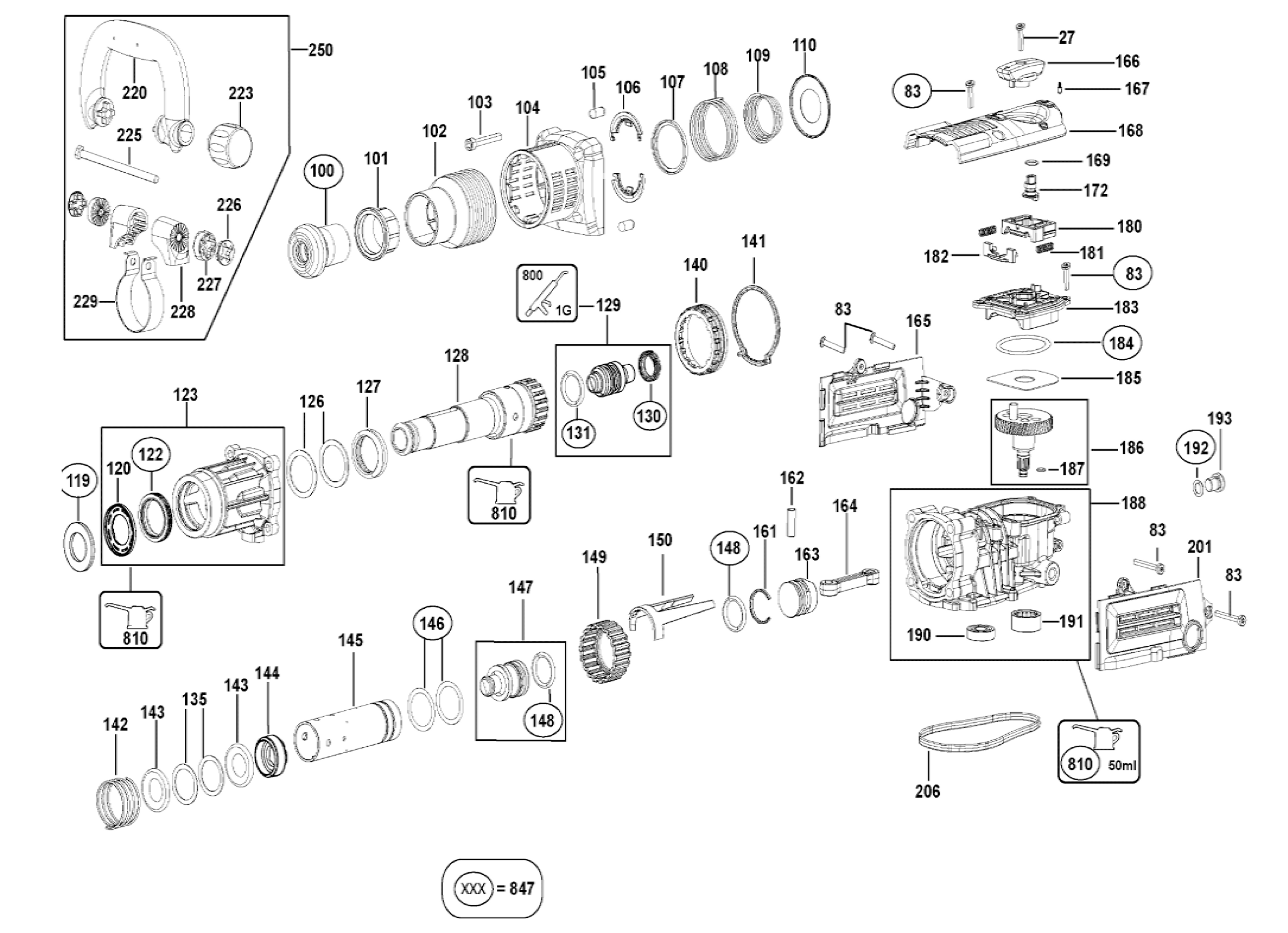 Joseph Banks elektrode Ventilere Dewalt D25831K 12Lb Sds Max Demolition Hammer | Model Schematic Parts  Diagram — Toolbarn.com