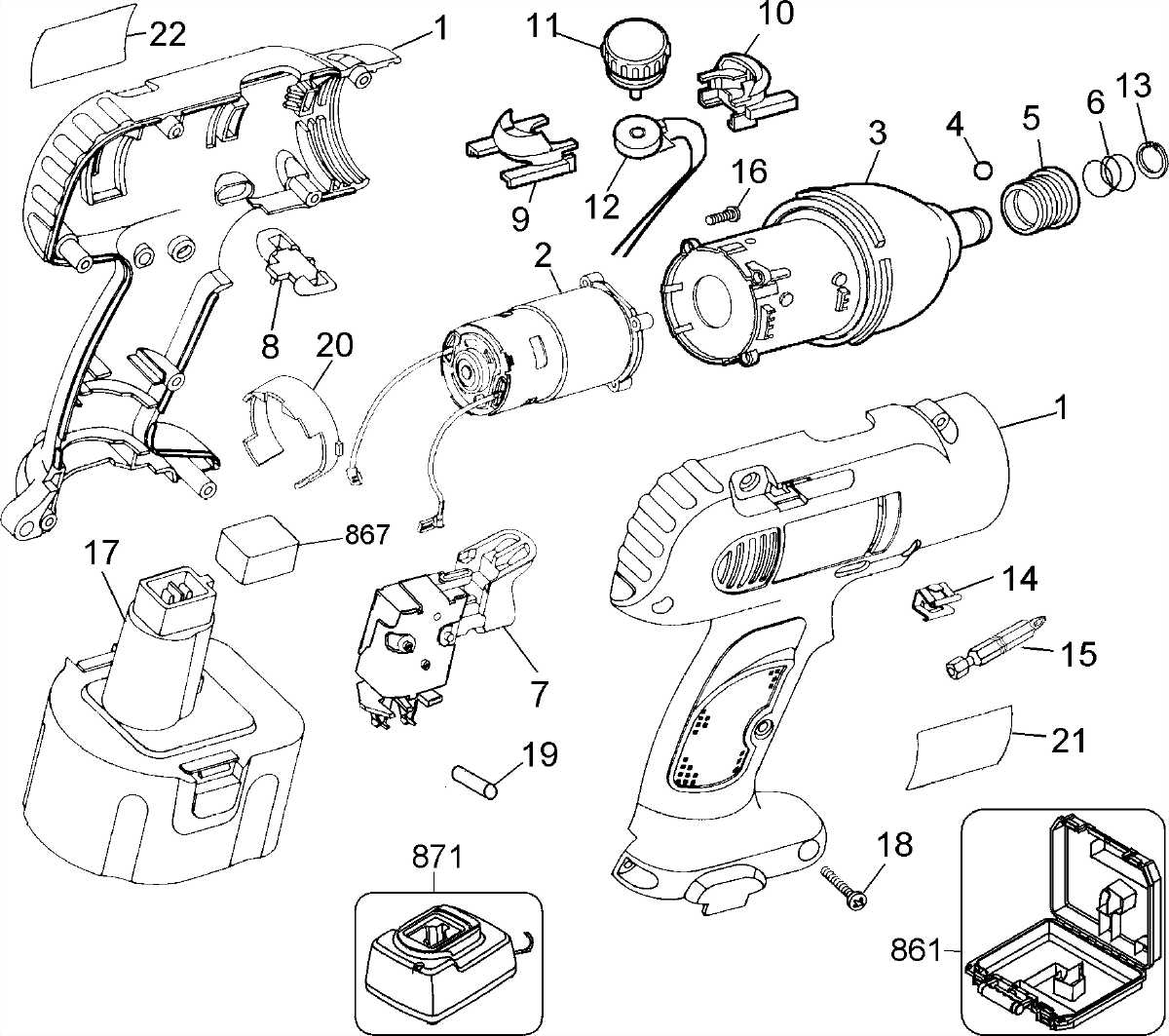 Dewalt Dw967K_Type_1 Impact Driver | Model Schematic Parts Diagram ...