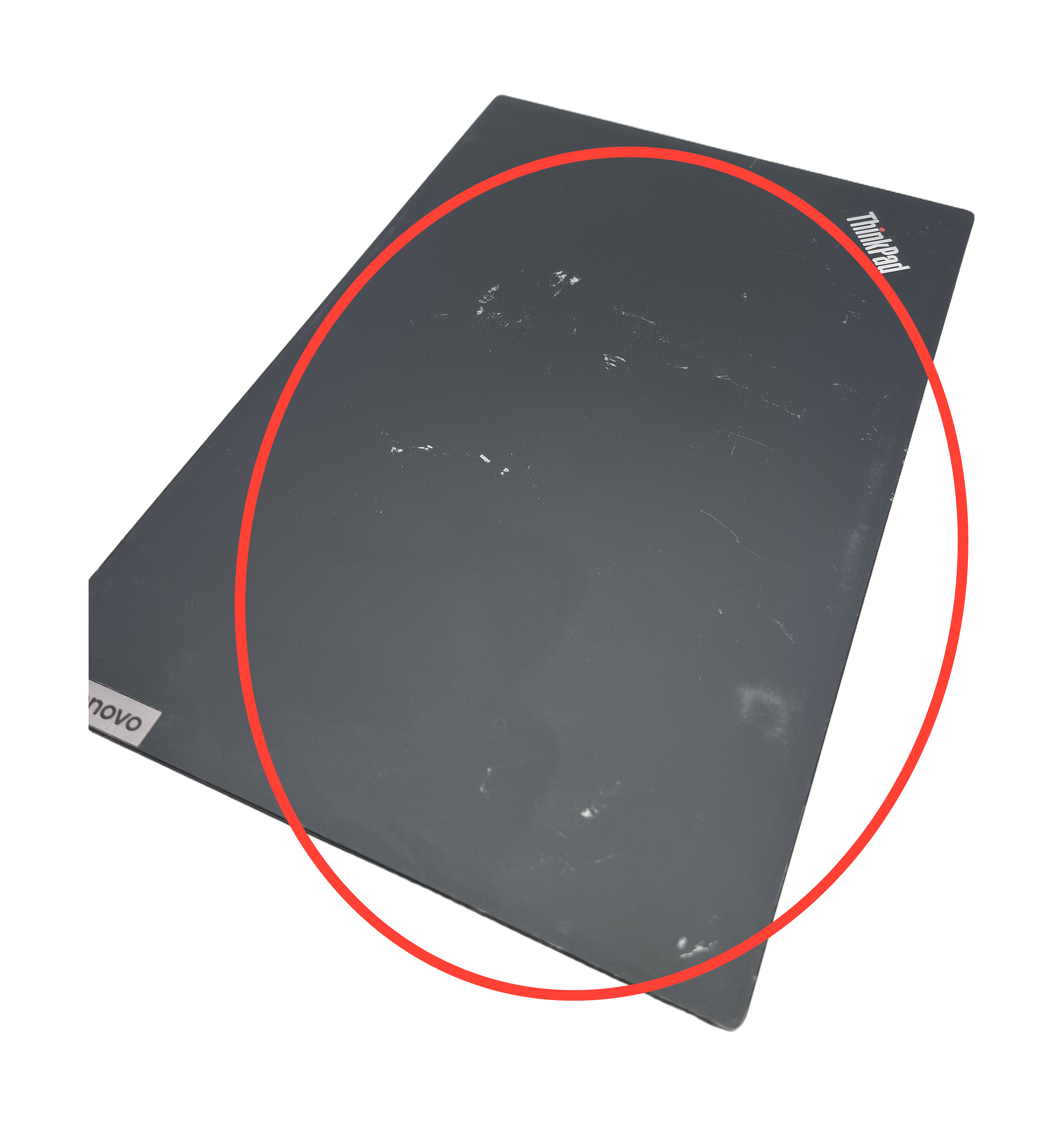 Device #1 - Cosmetic damage on lid