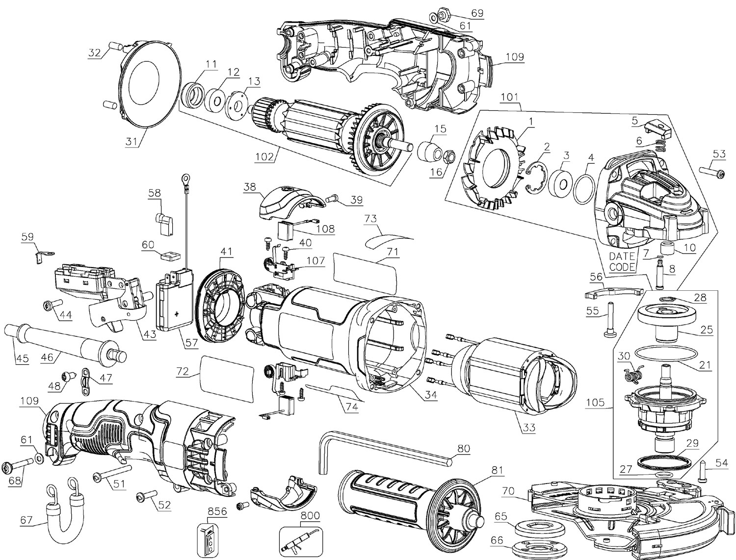 Dewalt Dwe46166N 6