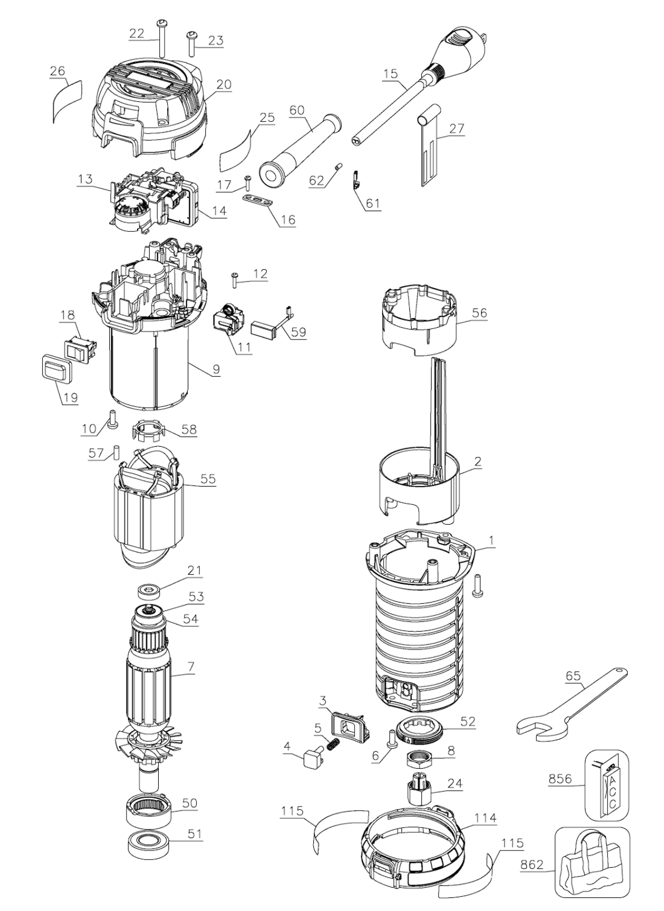 Dewalt top dwp611pk router