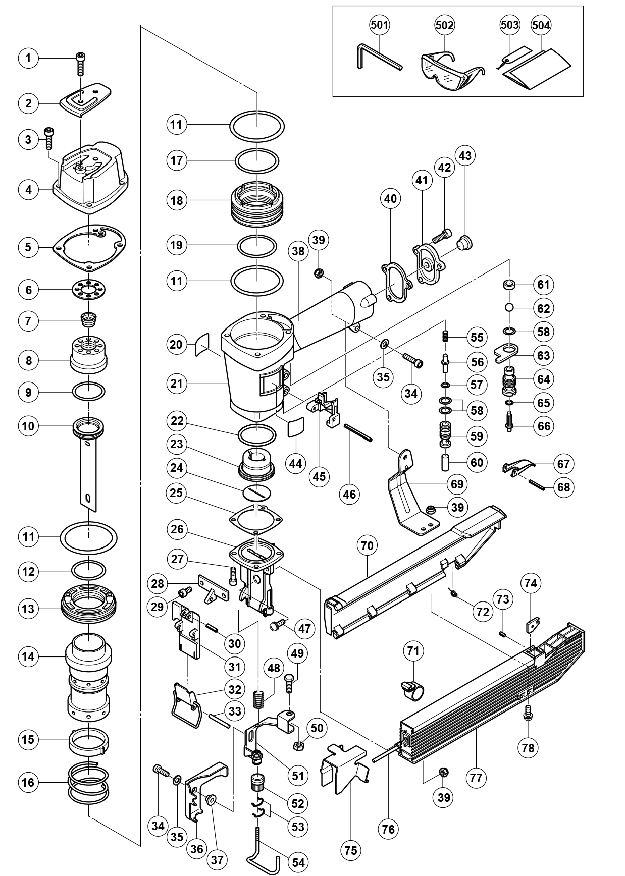 Hitachi best sale staple gun