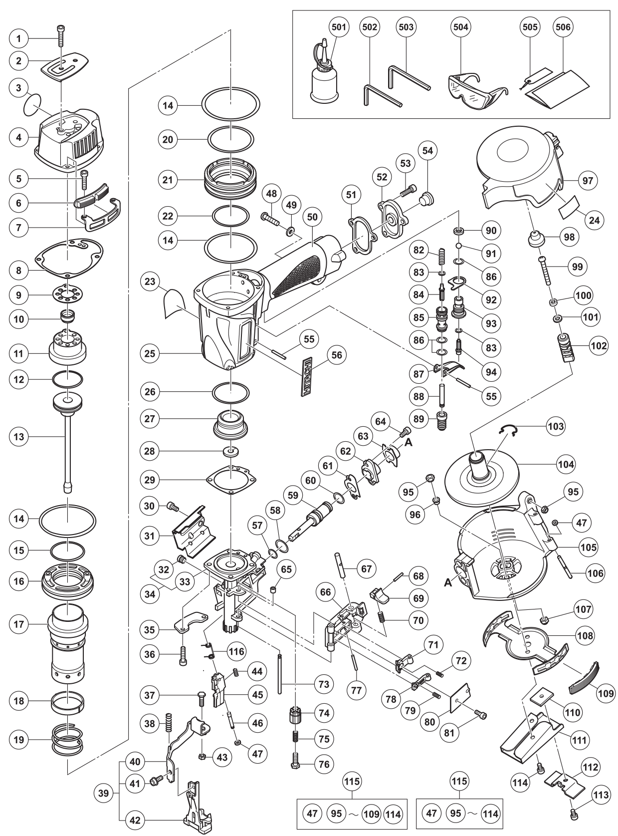 Hitachi Nv45Ae 1-3/4