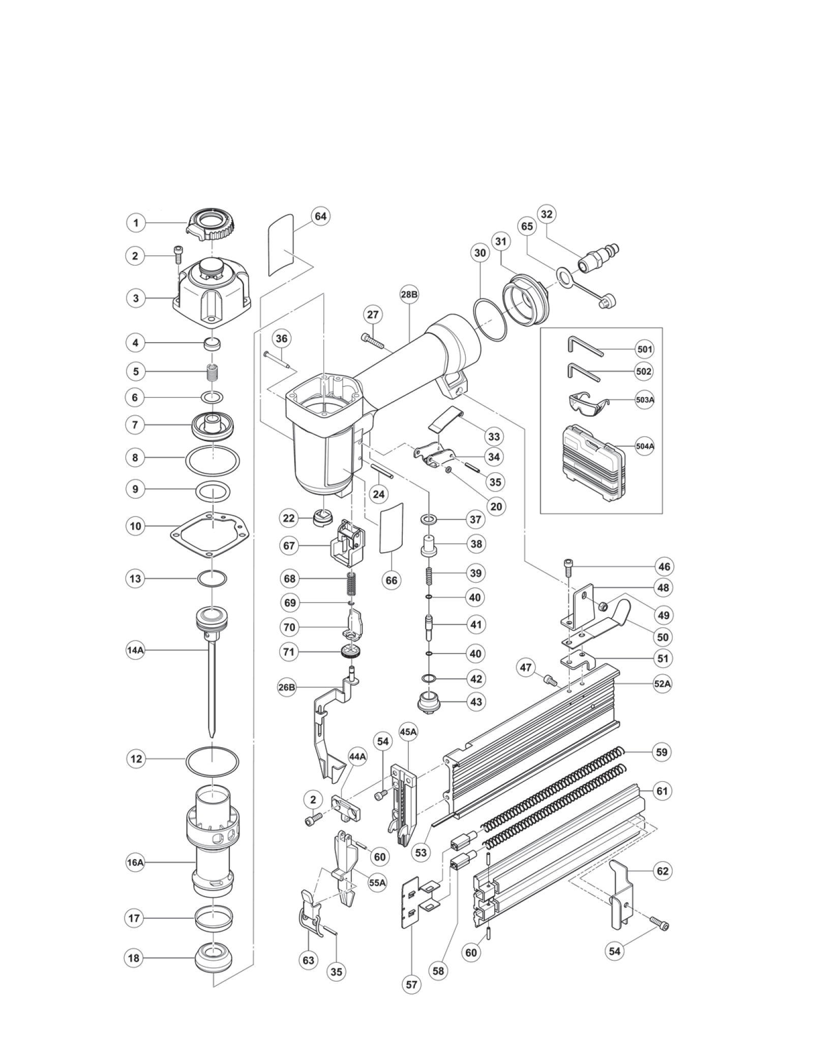 Pin Pneumatic Nailers 877325 And 877334 Aftermarket Pin Pneumatic Nailers 877325 And 877334 Aftermarket