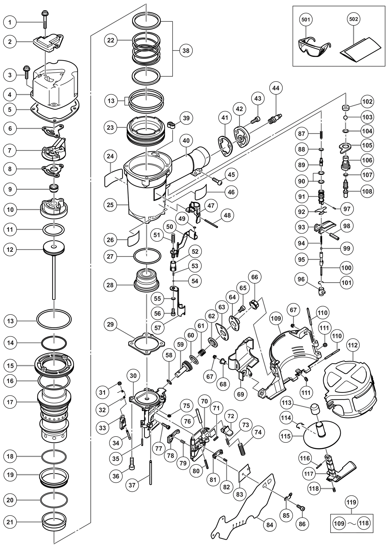 Hitachi Nv83A3 3 1 4