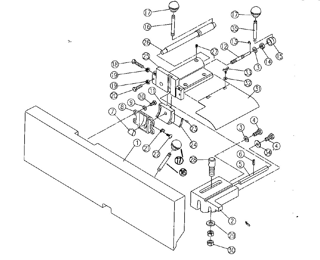 Jet Jj6Cs 6" Jointer (708456) Model Schematic Parts Diagram