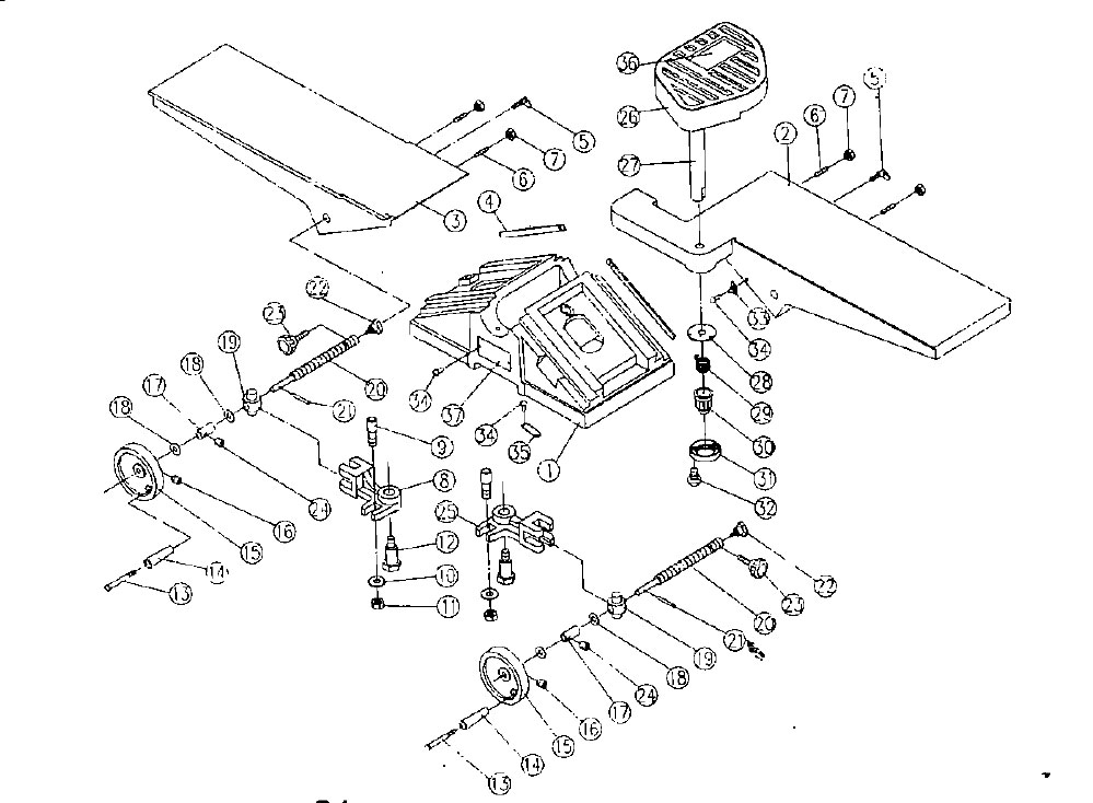 Jet Jj6Cs 6" Jointer (708456) Model Schematic Parts Diagram
