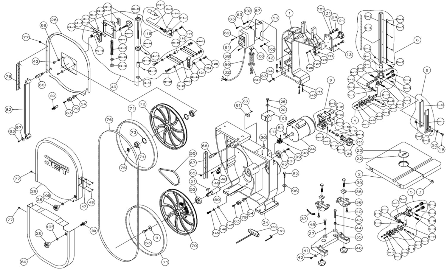 Jet Bandsaw Replacement Parts Reviewmotors.co