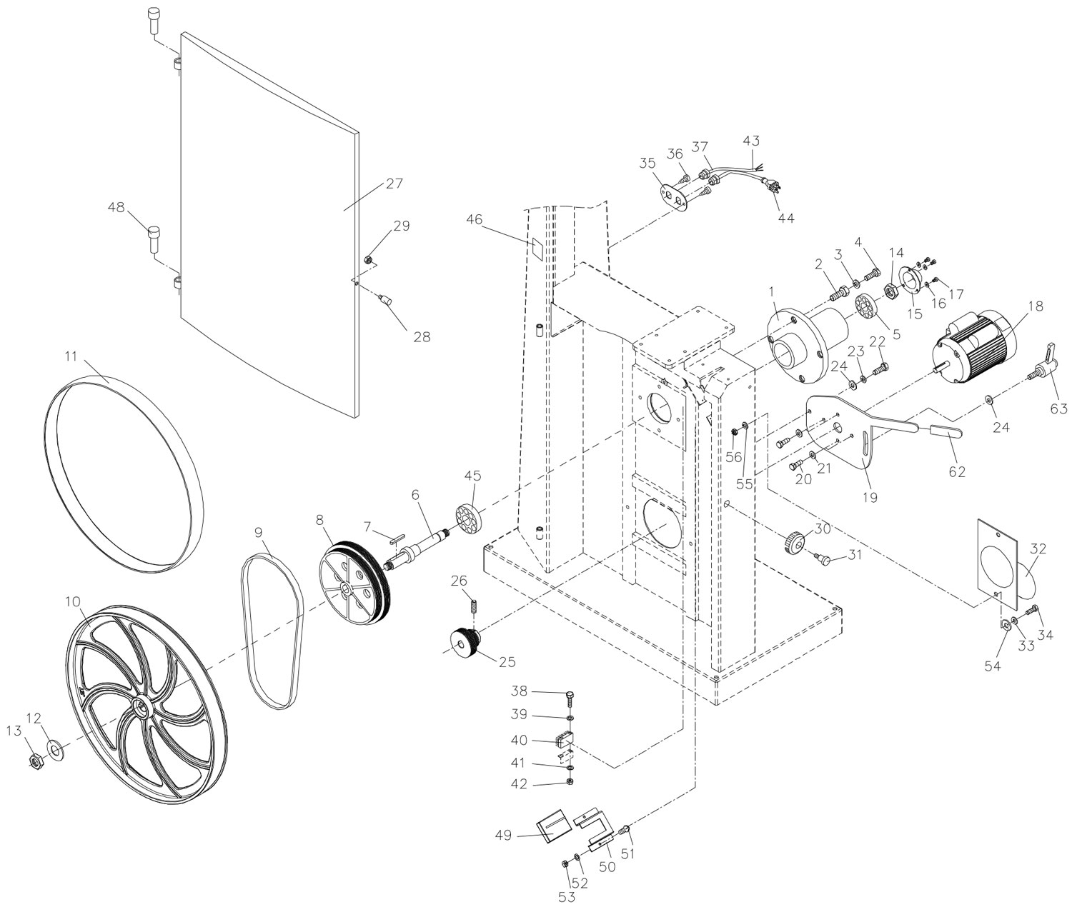 Jet Jwbs18Qt 18" Bandsaw With Quick Tension, 13/4Hp (710750B) Model