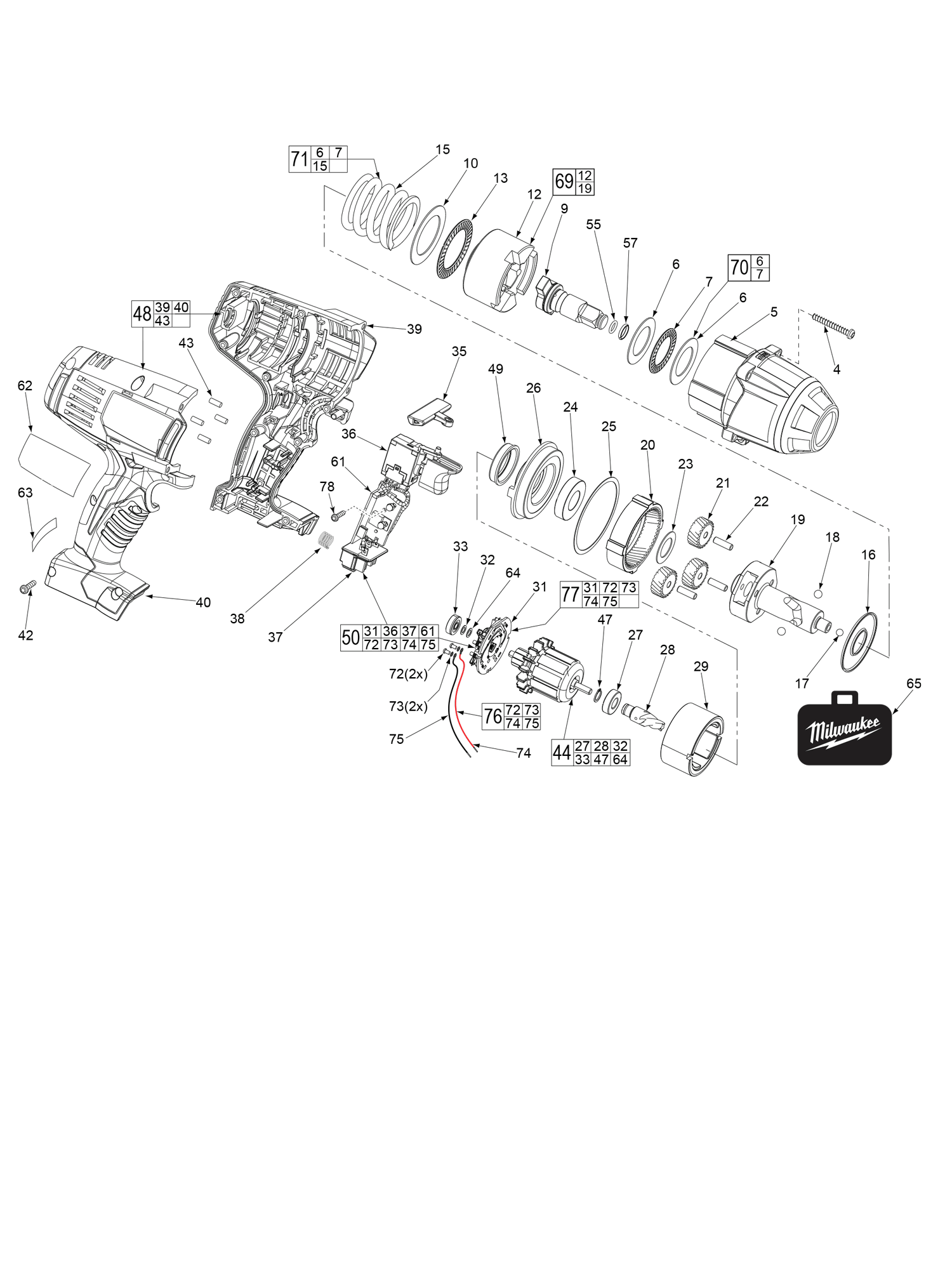 Milwaukee 2663-22_B80B M18⢠1/2