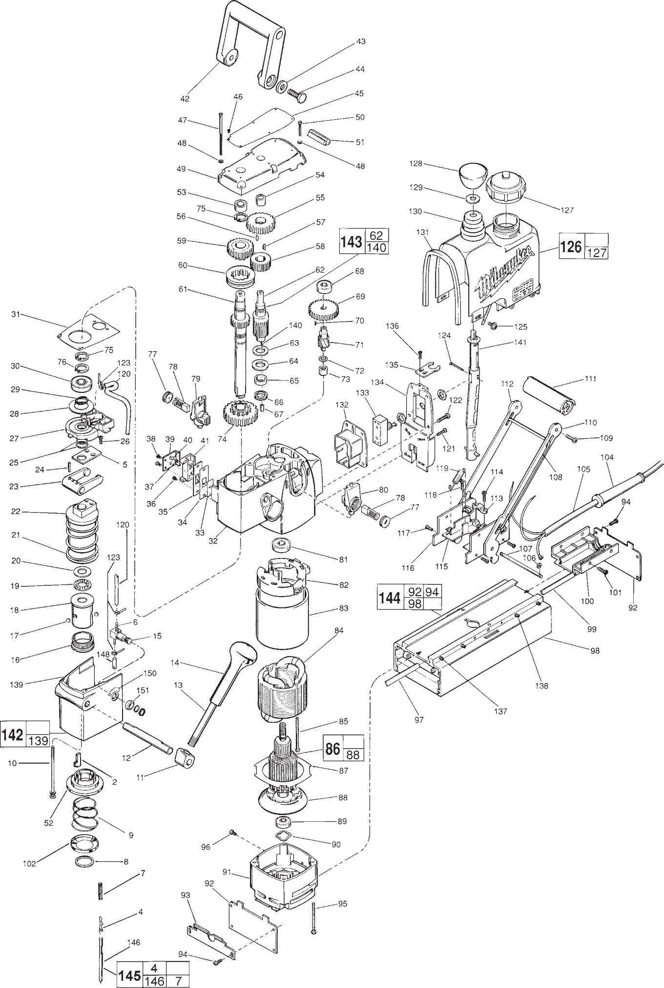 Milwaukee 4245-2_782-1001 Steel Hawg Metal Boring System | Model ...