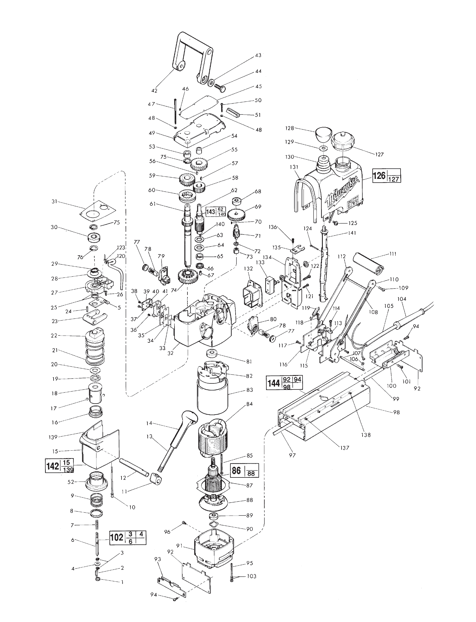 Milwaukee 4240_751-1001 Steel Hawg Metal Boring System | Model ...