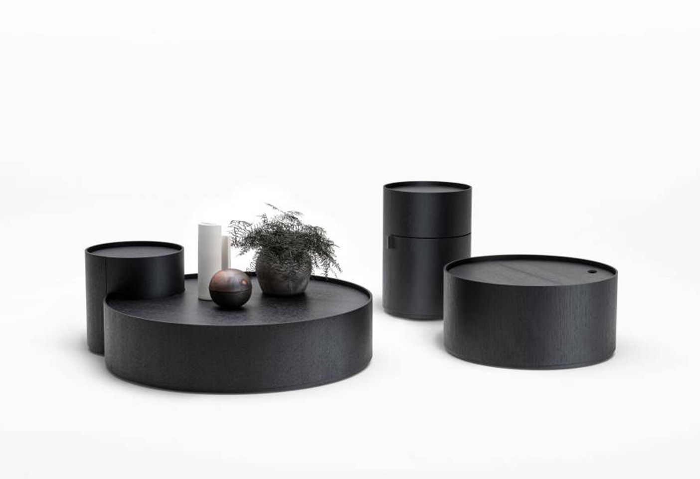 The additons to Mist-O's Moon collection for Living Divani include Moon Eclipse (left), Moon Satellite (centre) and Full Moon, a range of clever storage vessels. Photos c/o Living Divani. 