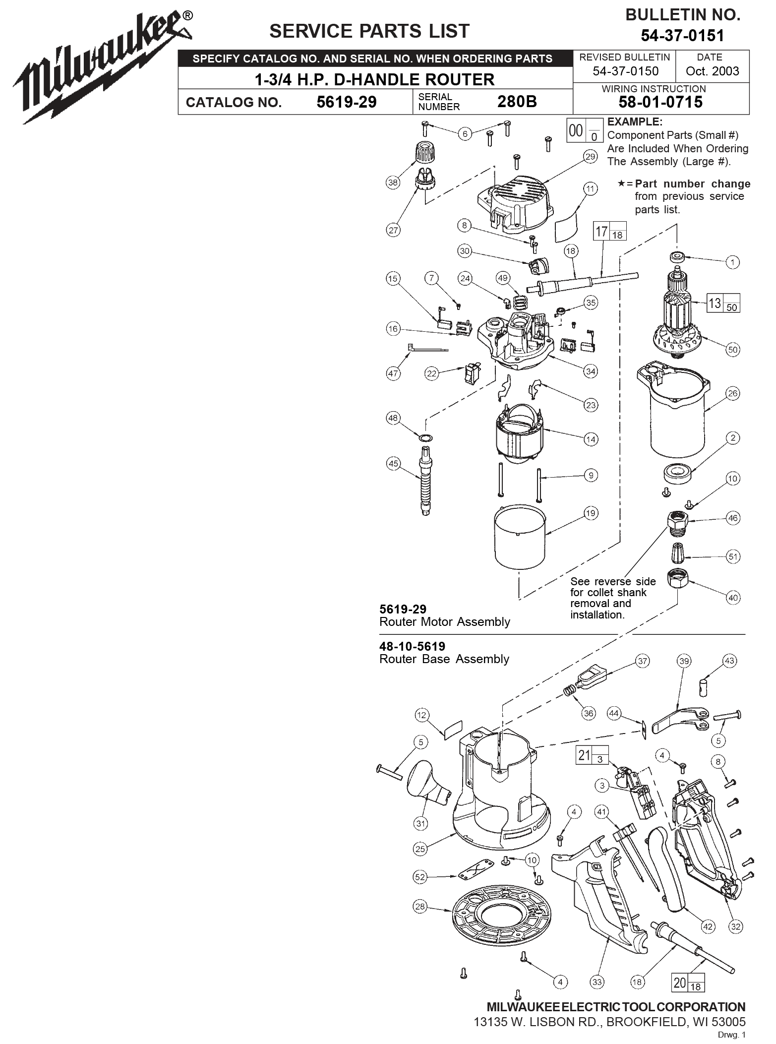 Milwaukee d handle online router