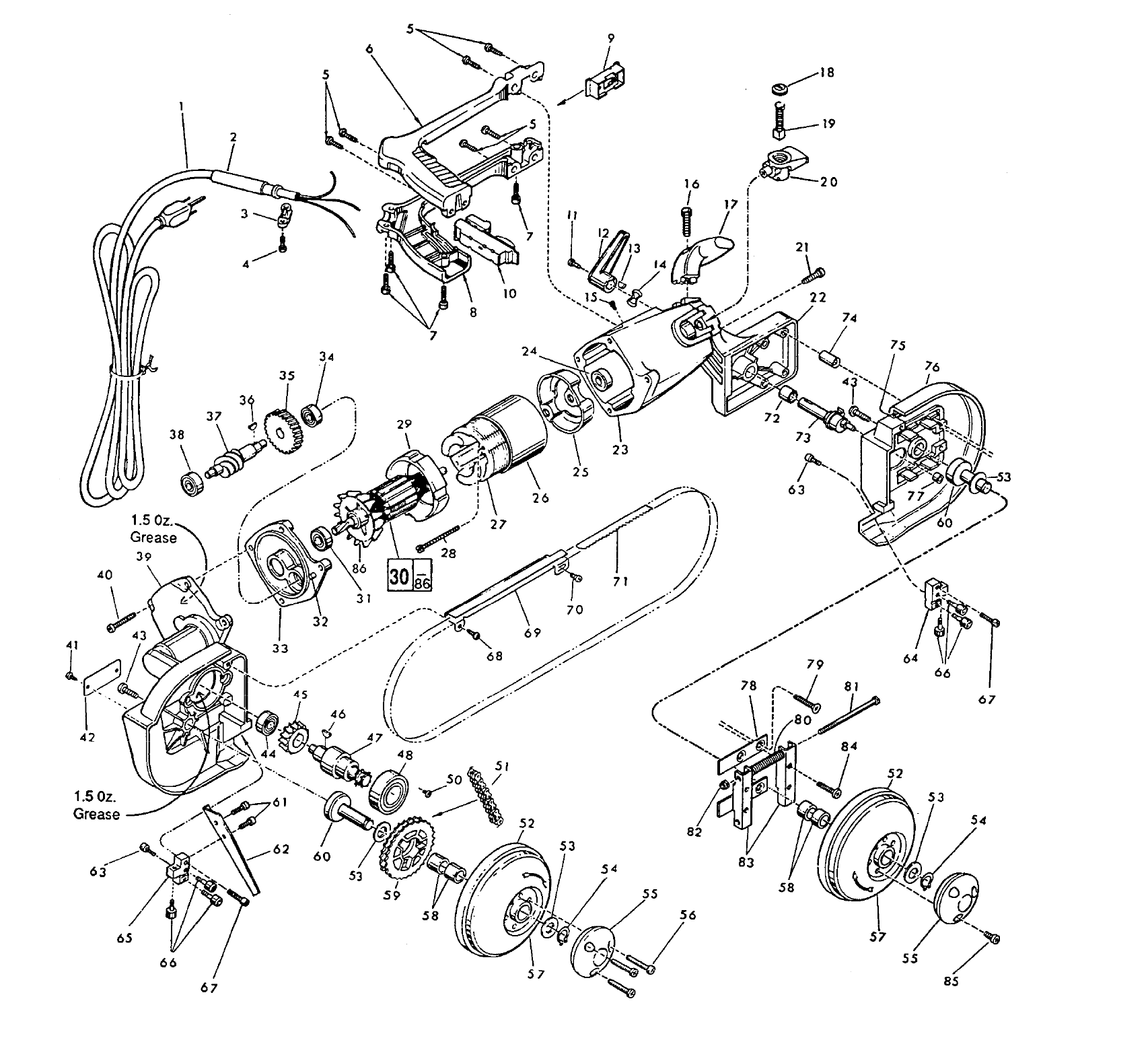 Yard machine rear tine tiller parts diagram