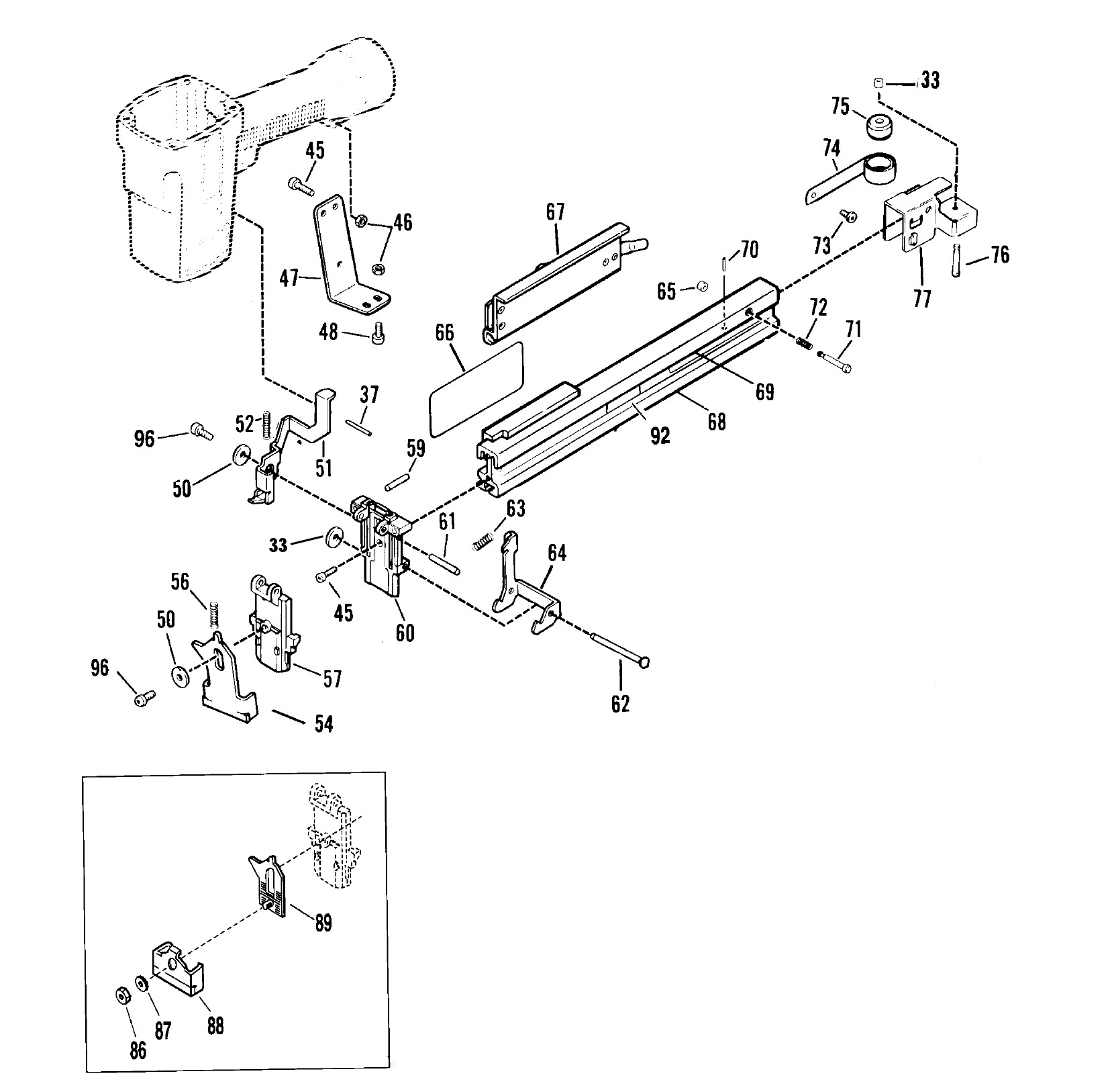 Paslode 3150_W16L Lath Stapler | Model Schematic Parts Diagram ...