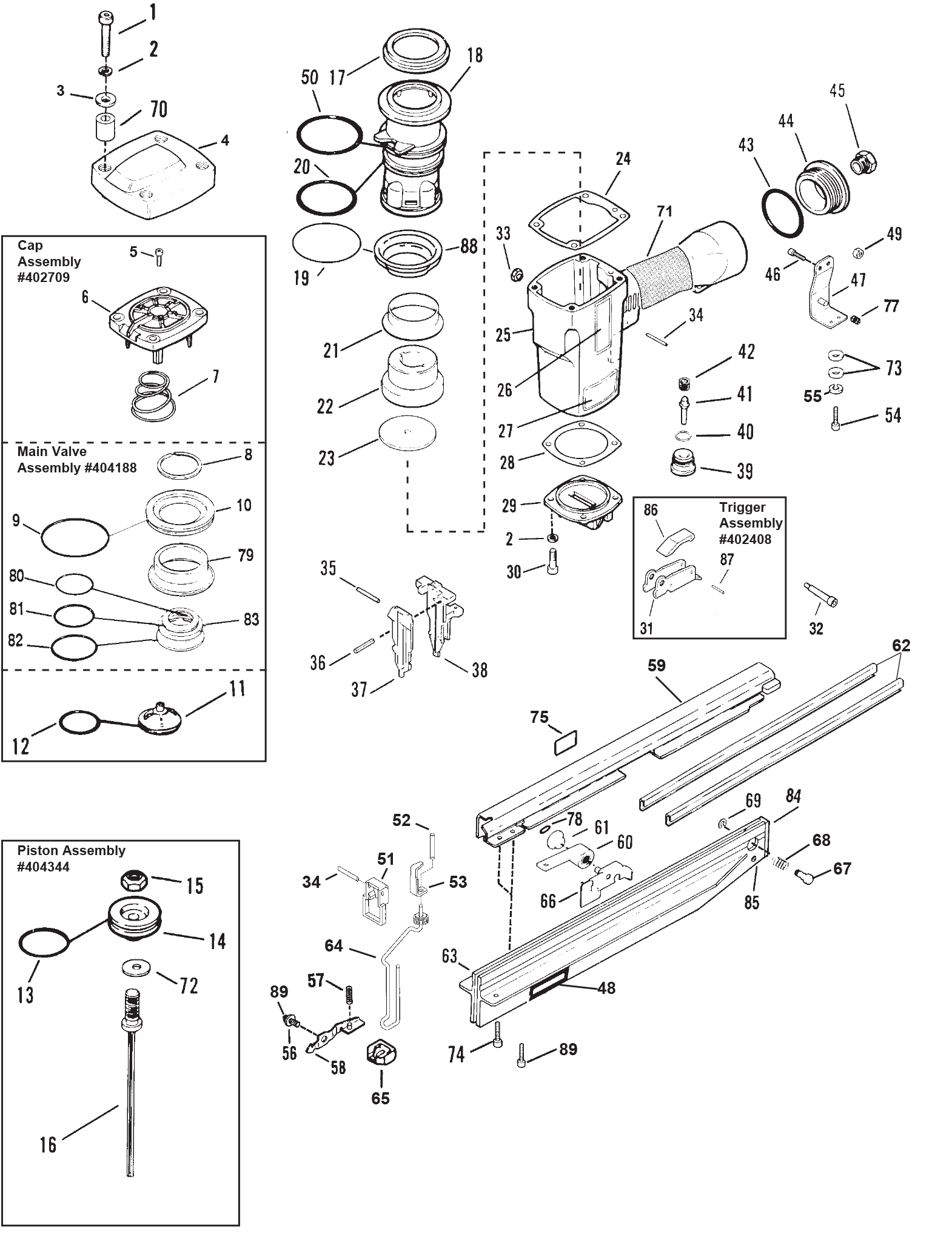 Paslode IM45GN Parts Diagram and Manual | L&S Engineers