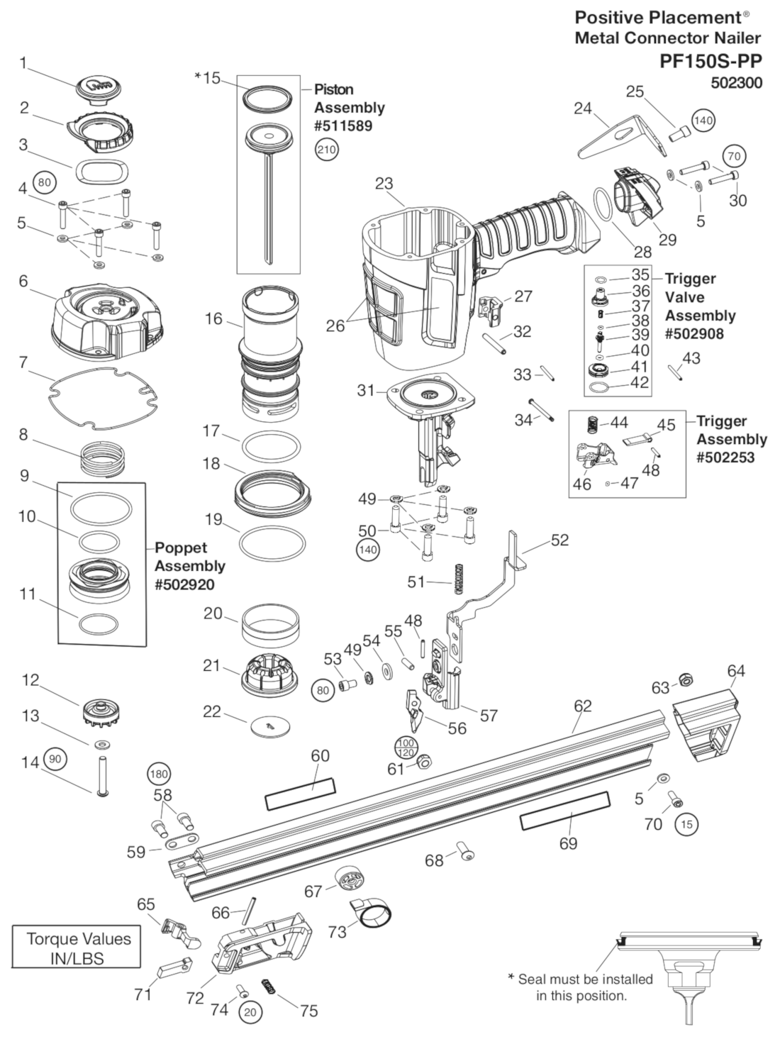 Paslode Pf150S-Pp Positive Placement Metal Connector Nailer ...