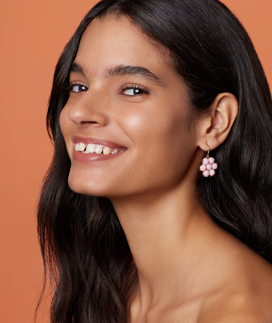                 Our Classic Floret Earrings come in our most favorite hue for a flower: cotton candy pink opal.SHOP CLASSIC FLORET EARRINGS            