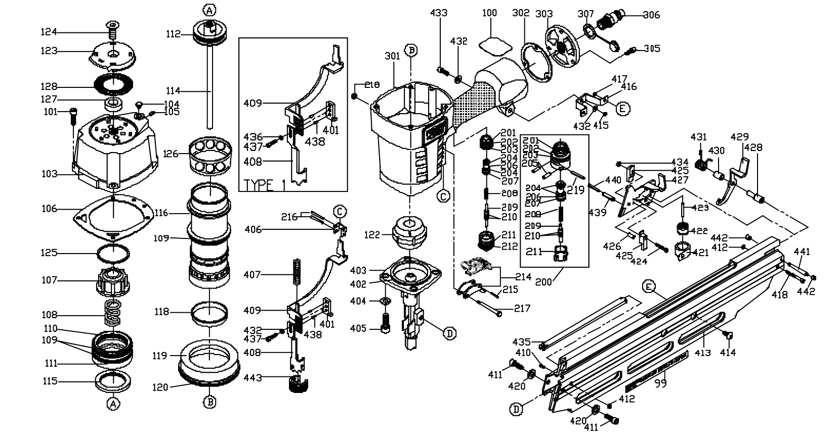 Porter cable nail gun online parts near me