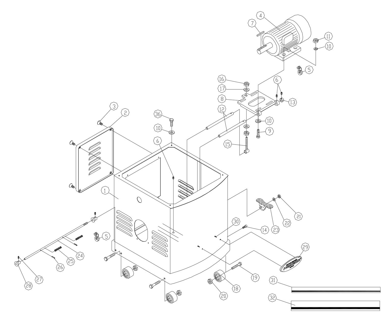 Powermatic 15Hh 15-Inch Planer | Model Schematic Parts Diagram ...