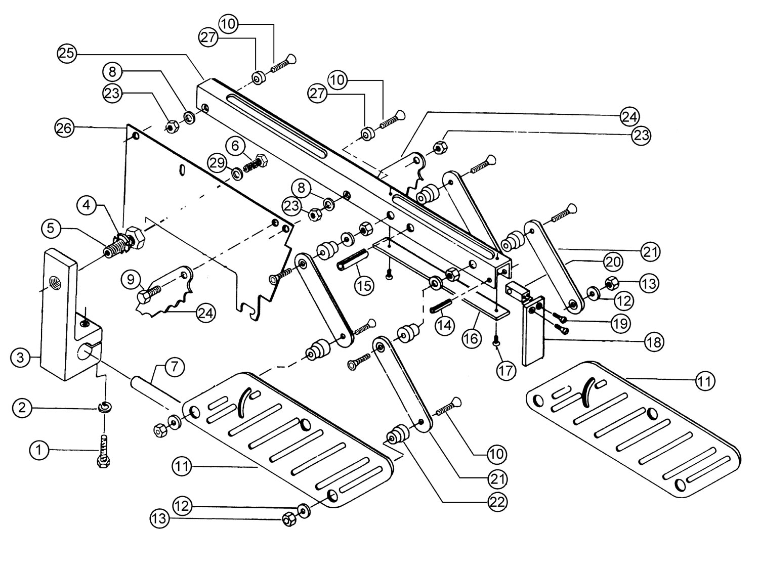 Powermatic 66_1660791K 66 Ta Saw, 5Hp 1Ph 230V,50"Af Model Schematic