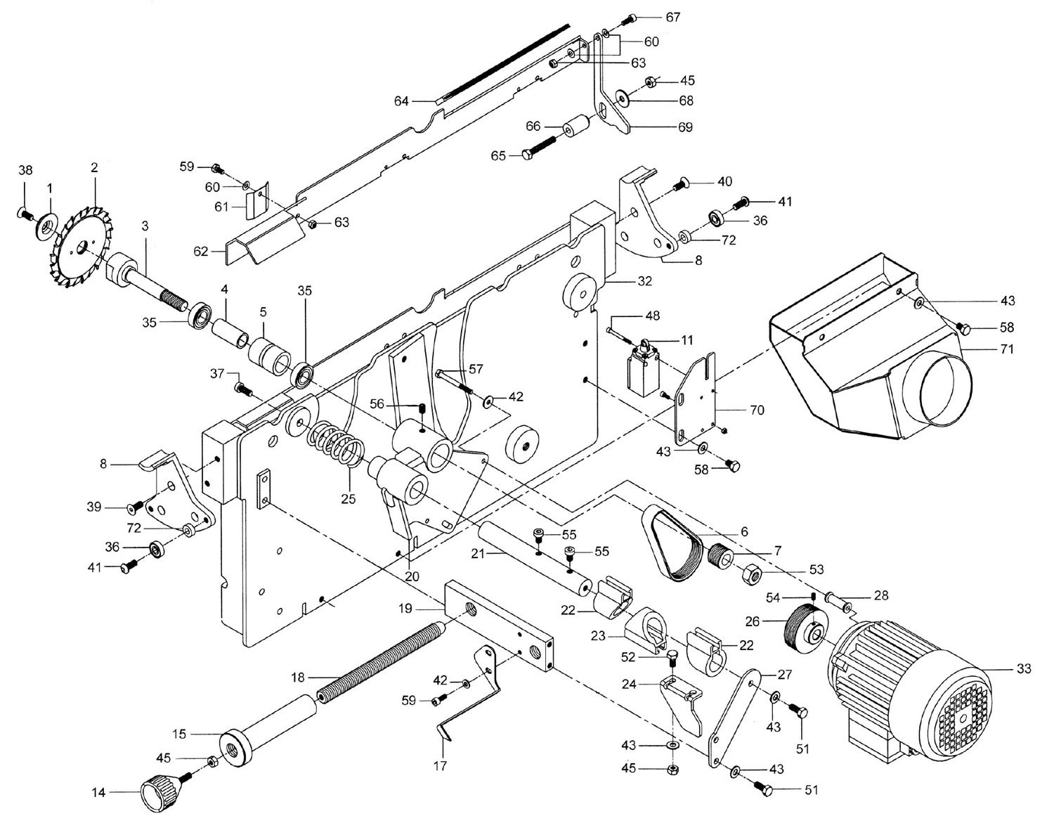 Powermatic Hps67_A Horizontal Panel Saw (3Hp, 1Ph 230V) | Model ...