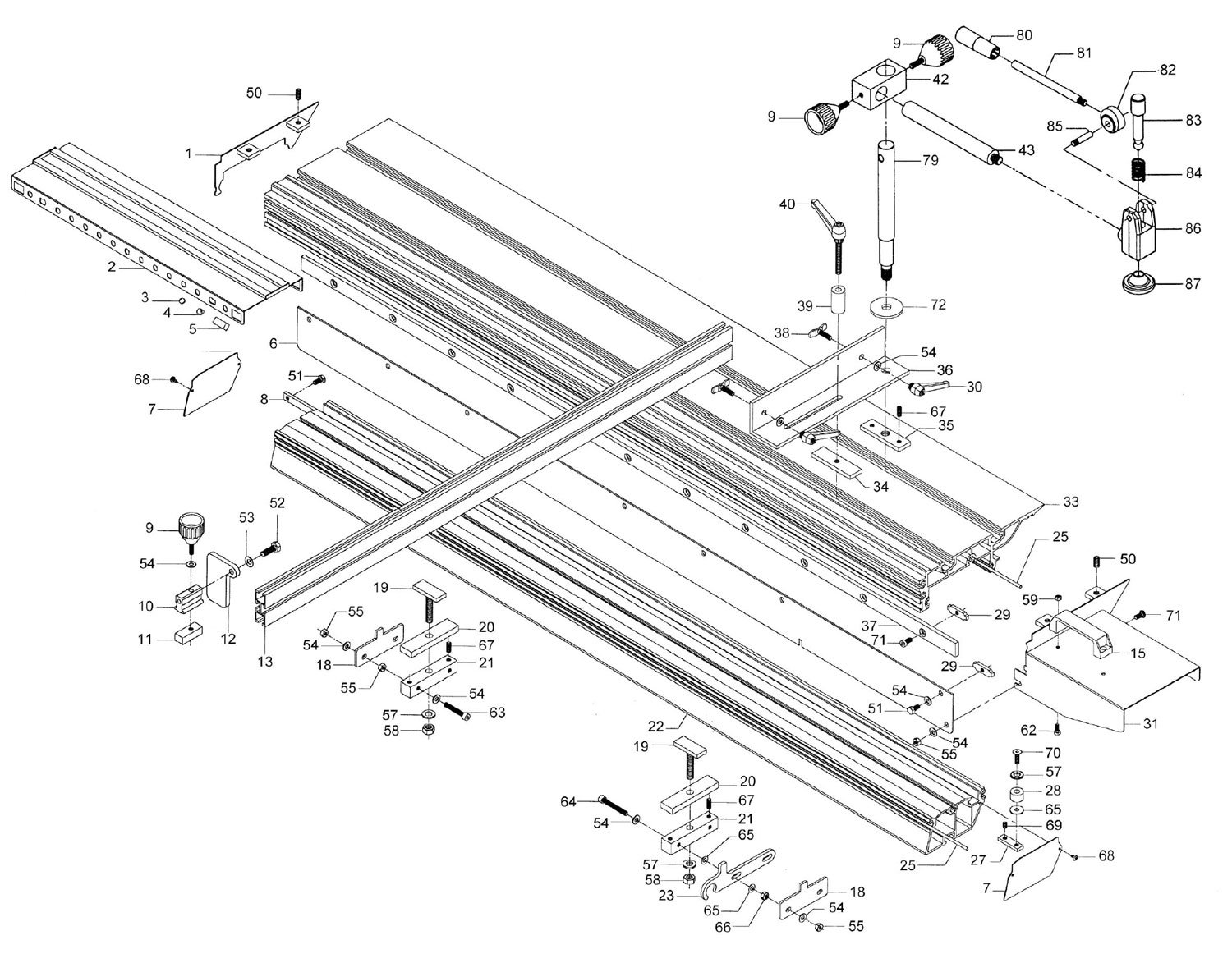 Powermatic Hps67_A Horizontal Panel Saw (3Hp, 1Ph 230V) | Model ...