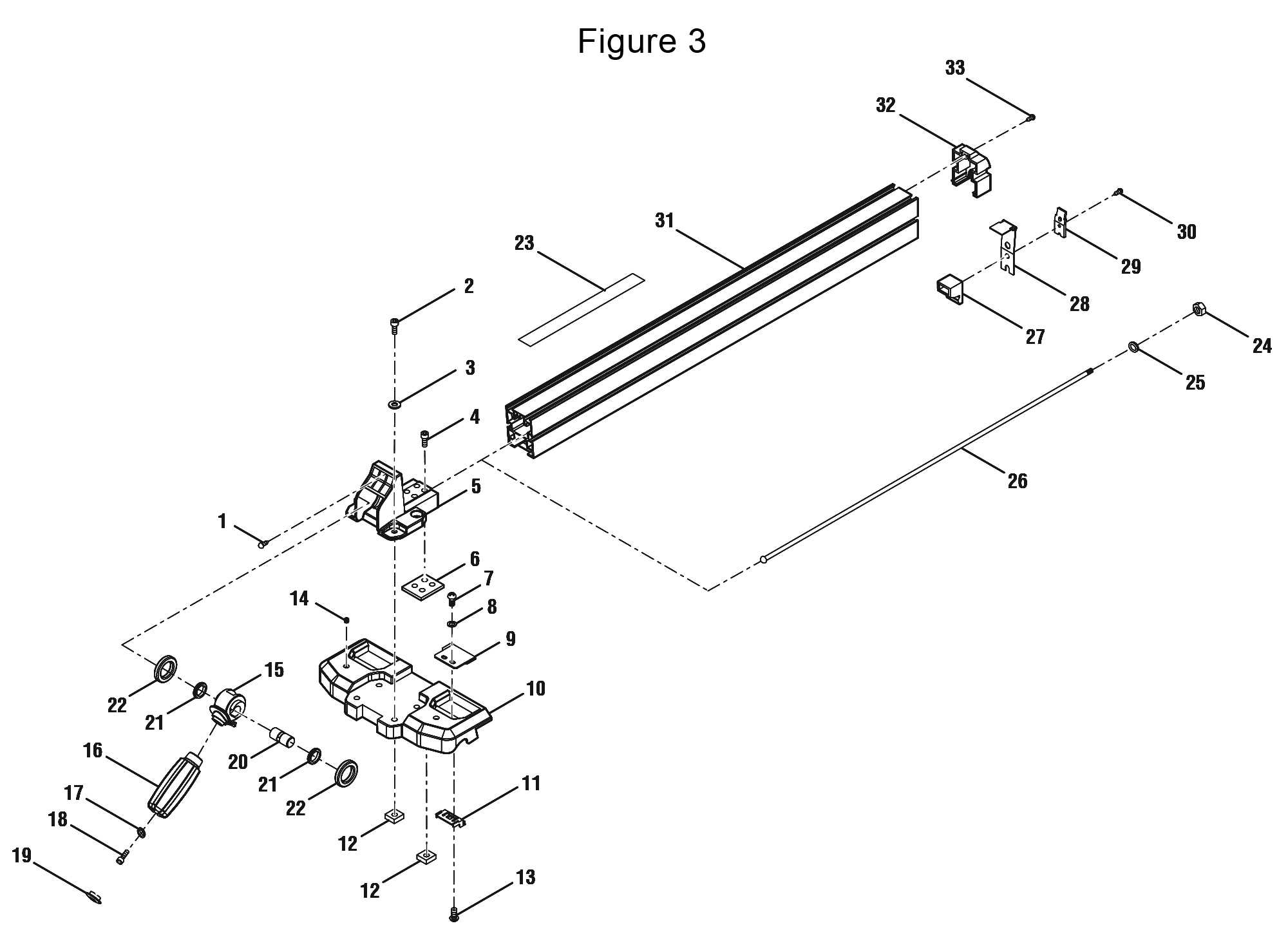 Ridgid R4512 10 Inch Table Saw Model Schematic Parts Diagram