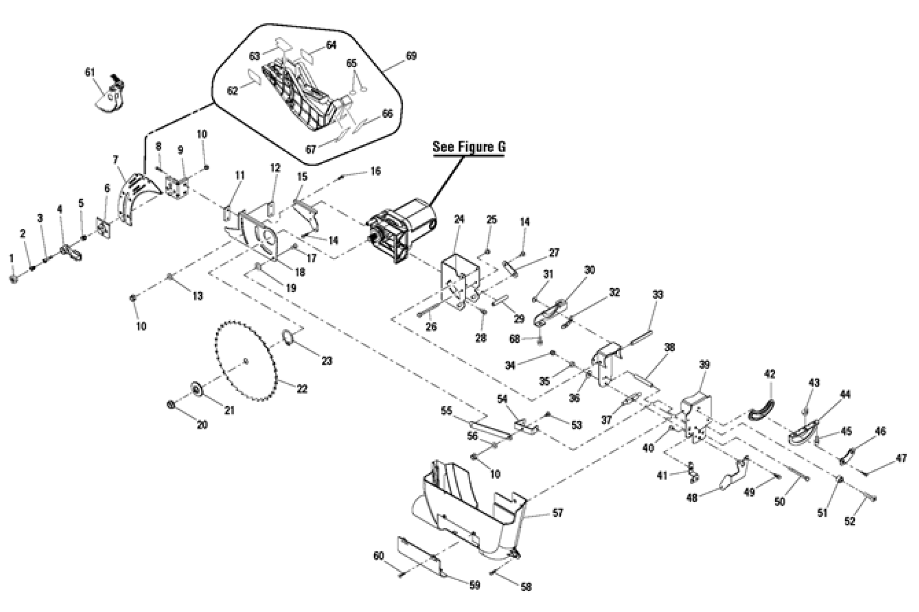 Ryobi Rts31 10 Table Saw With Wheeled Stand Model Schematic Parts