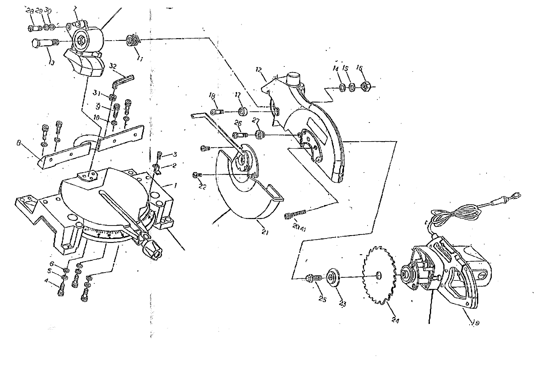 Ryobi miter discount saw accessories