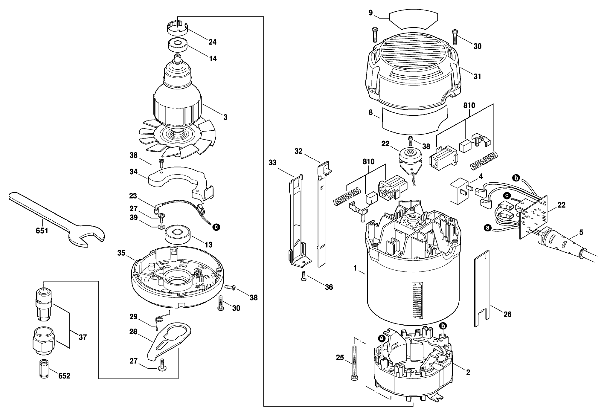 Skil 1827 2 Hp Plunge Base Router F0121827Aa Model Schematic