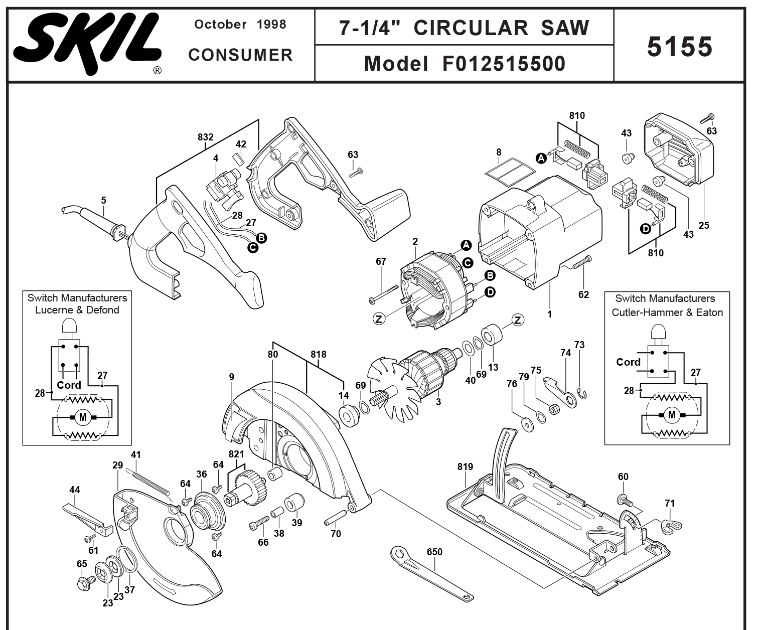 Skil Circular Saw Parts Diagram | Reviewmotors.co