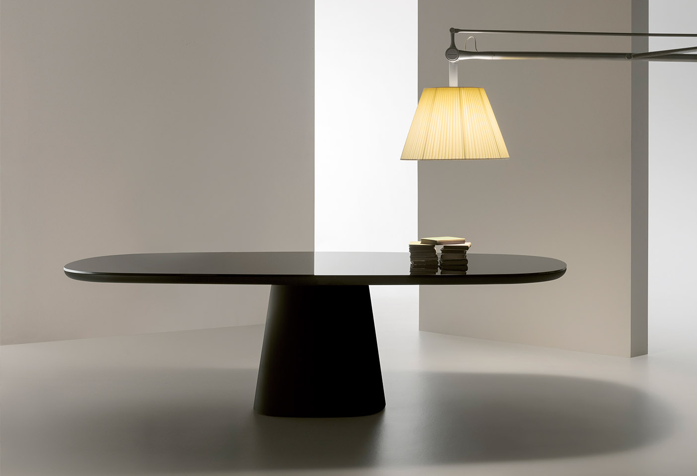 Monica Armani's Allure O’ table, here and following, described by B&B Italia as a 