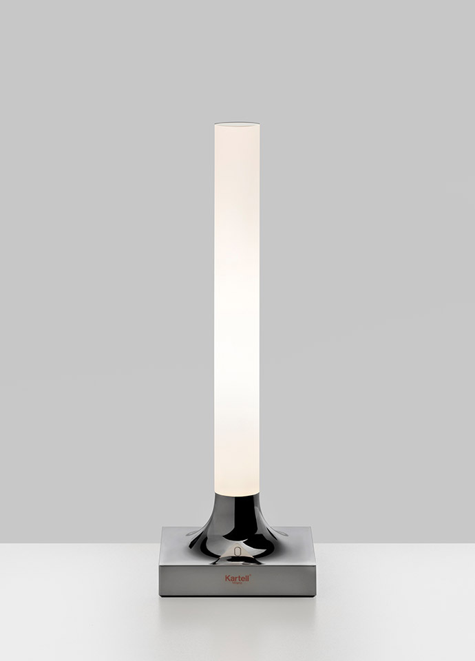 Philippe Starck's first light for Kartell, the Goodnight light, is more of a contemporary candle. Photo c/o Kartell. 