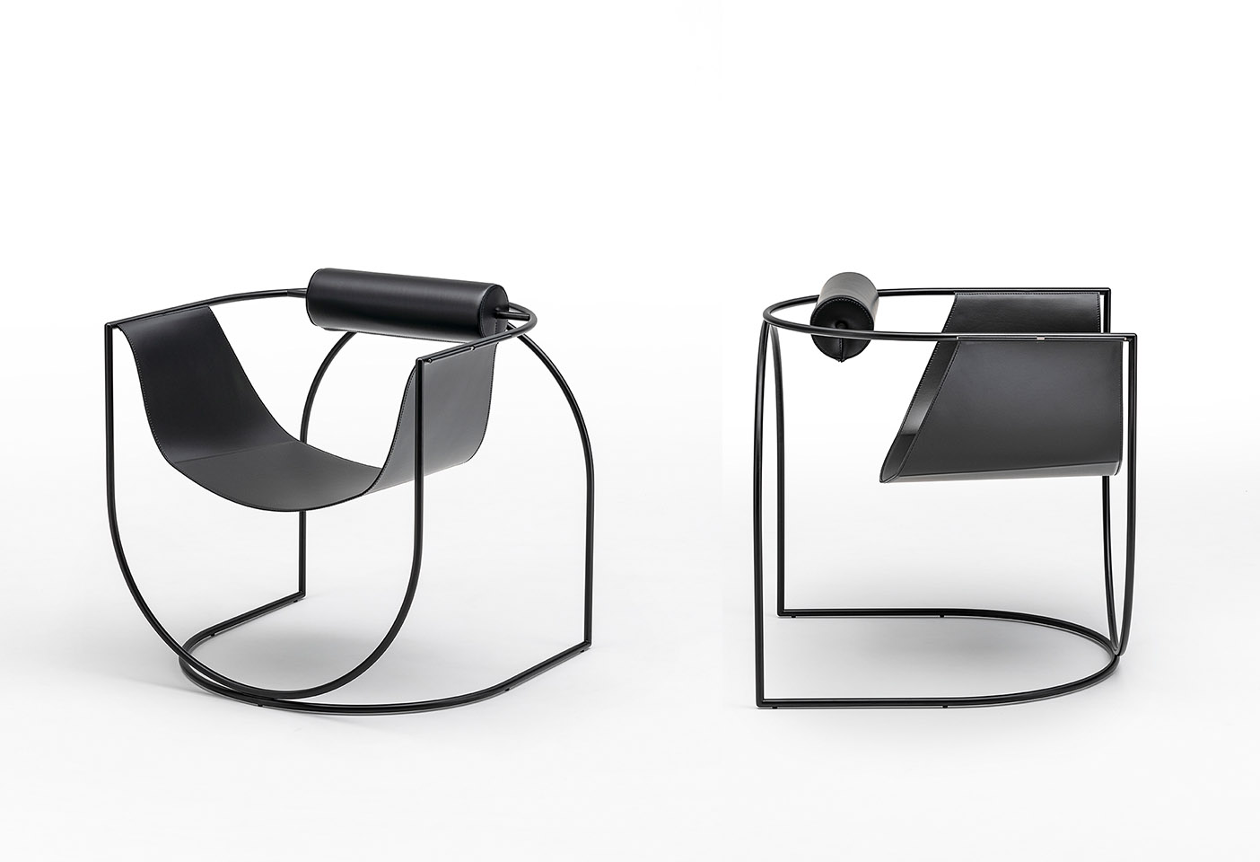 The sculptural Lemni Chair designed by Marco Levit for Liviing Divani. Photo c/o Living Divani. 