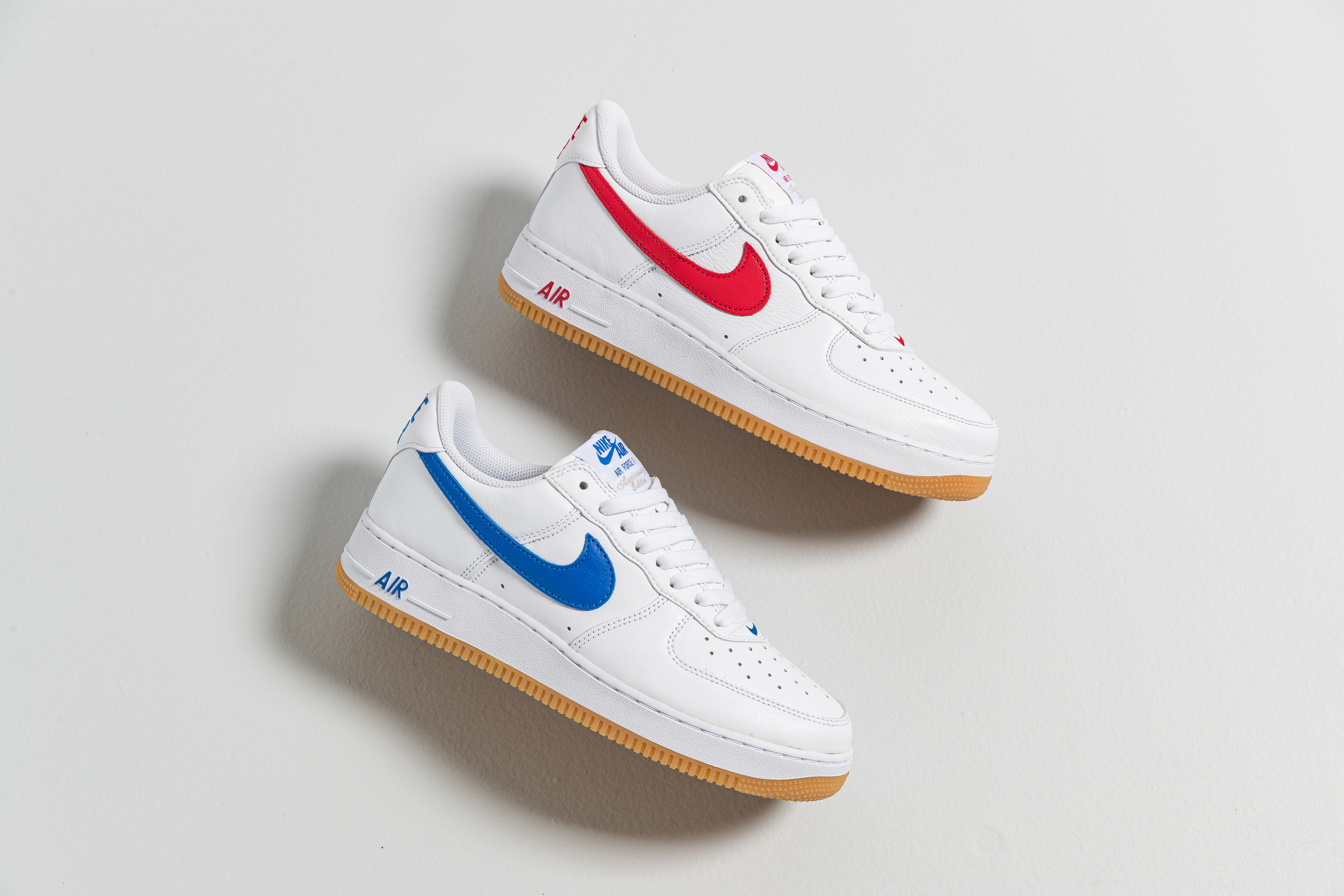 white air forces with color