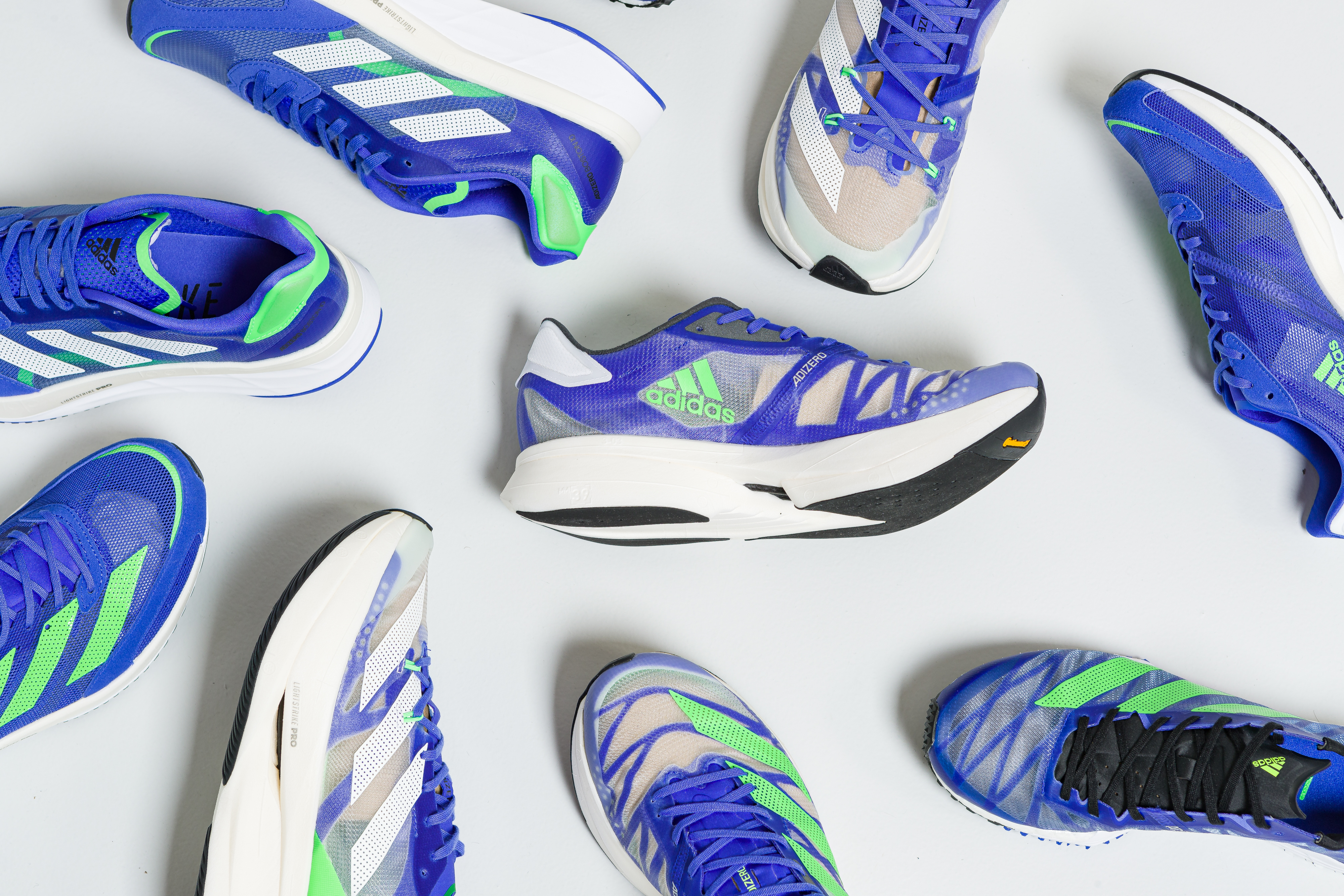 adidas New Race-Ready Sonic Ink, Screaming Green Pack | Up There Athletics