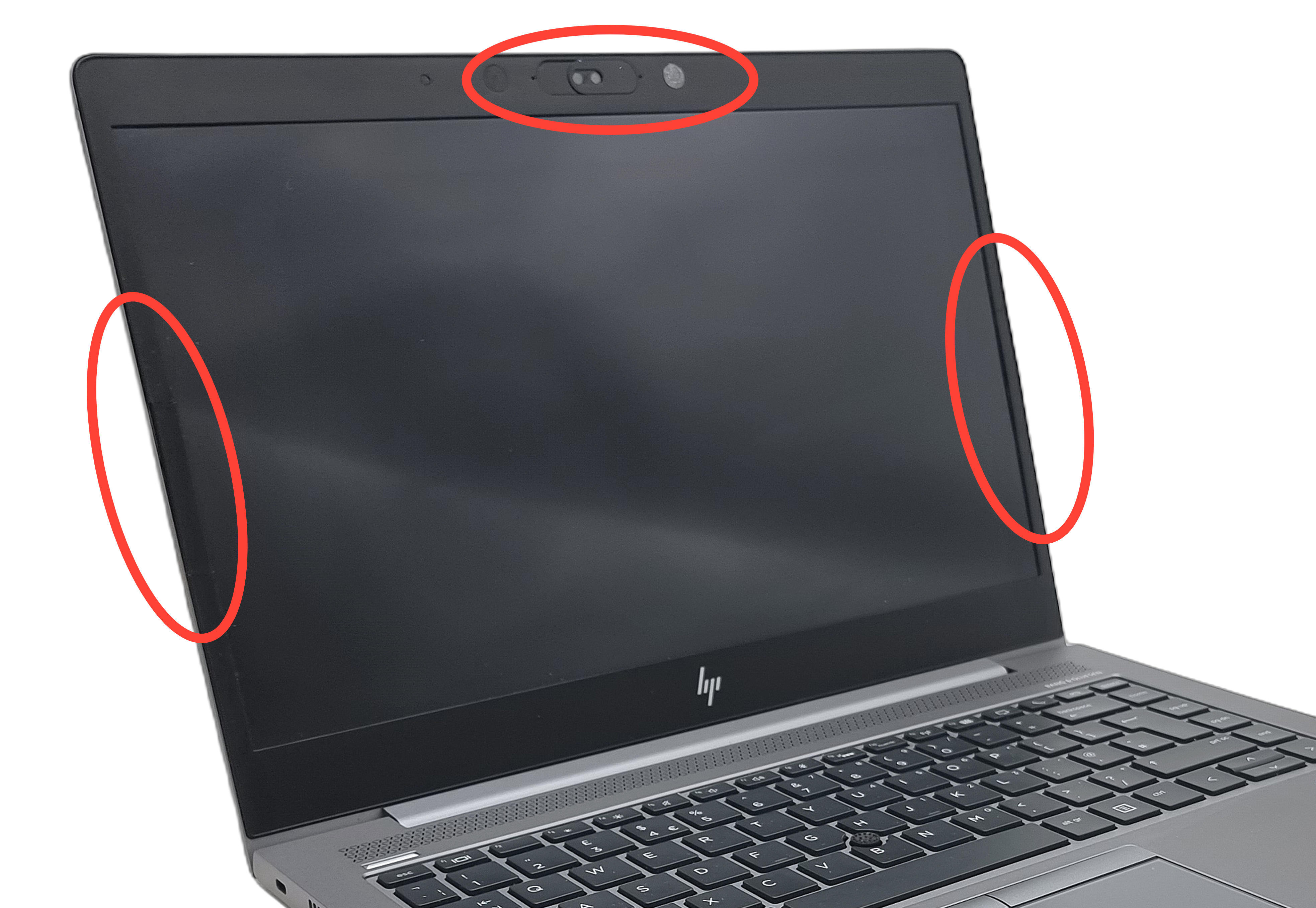 Device #1 - Webcam randomly dies , bezel cracked on both sides